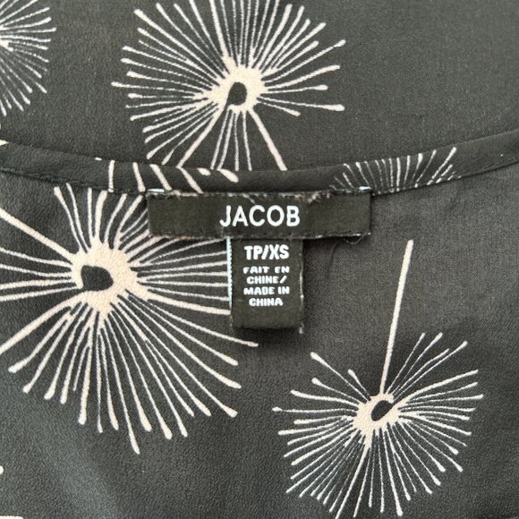 Jacob Minimalist Black Printed Chic Tank Top – X-Small XS - Picture 6 of 8